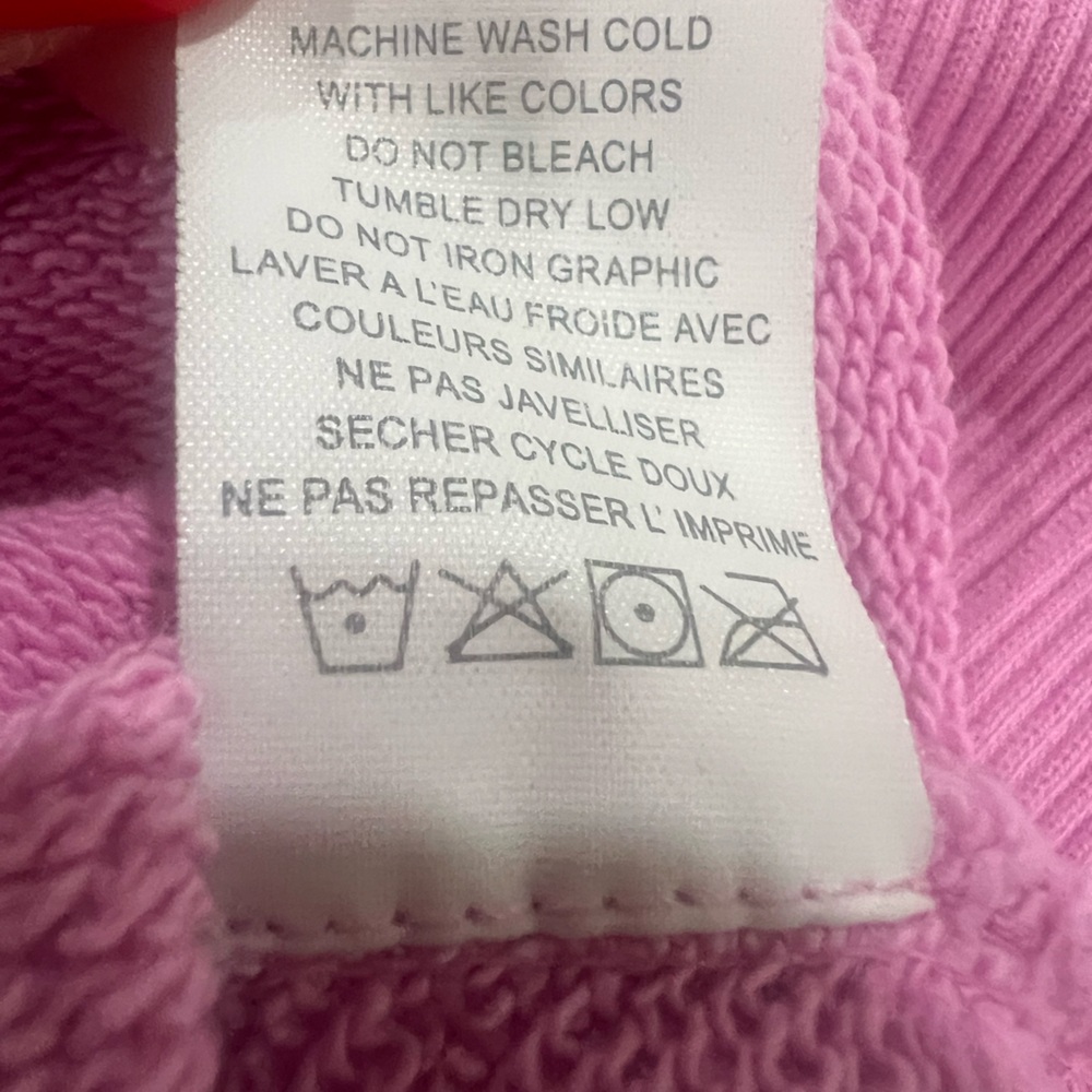 Spiritual Gangster Pink Crewneck Sweatshirt XS flaw - Picture 5 of 8